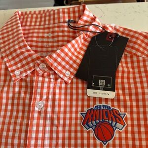 NY knicks button down